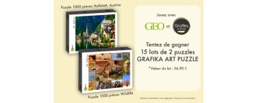 GEO: 15 lots de 2 puzzles à gagner