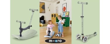 Femme Actuelle: 3 trottinettes Mini Micro Deluxe Rock & Go Vert Sauge LED à gagner