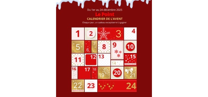 Le Point: Chaque jour, des lots surprise à gagner