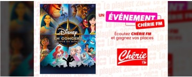 Ch&eacute;rie FM: 2 lots de 2 invitations pour le spectacle "Disney en concert: Autour du monde" &agrave; gagner