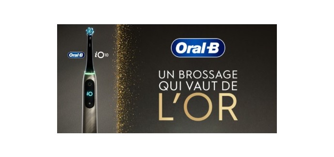 Femme Actuelle: 3 brosses à dents iO10 Gold d'Oral-B à gagner