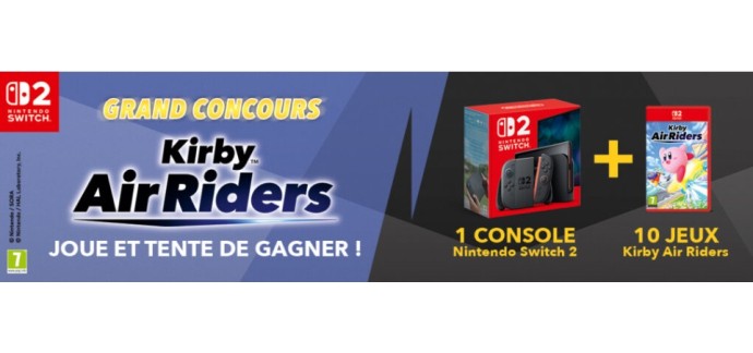 Le Journal de Mickey: 1 console Nintendo Switch 2 + des jeux vidéo "Kirby Air Riders" à gagner