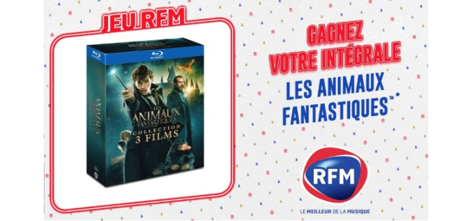 RFM: 1 intégrale Blu-ray du film "Les Animaux fantastiques" à gagner