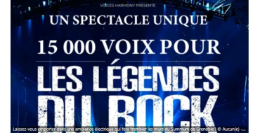 France Bleu: 1 lot de 2 invitations pour le concert "15000 voix pour les Légendes du Rock" à gagner