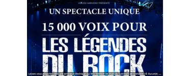 France Bleu: 1 lot de 2 invitations pour le concert "15000 voix pour les L&eacute;gendes du Rock" &agrave; gagner