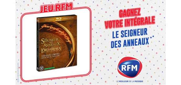 RFM: 1 int&eacute;grale Blu-ray de la saga "Le Seigneur des Anneaux" &agrave; gagner