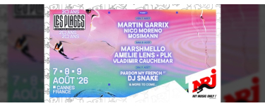 NRJ: 3 lots de 2 pass pour le festival "Plages &Eacute;lectroniques" &agrave; gagner