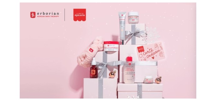 Erborian: 1 lot de carte cadeau La Petite Epicerie et de produits de soin Erborian &agrave; gagner