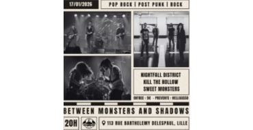 Lille la Nuit: 1 lot de 2 invitations pour le concert "Between Monsters and Shadows" &agrave; gagner