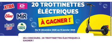 La Belle Adresse: 20 trottinettes &eacute;lectriques &agrave; gagner