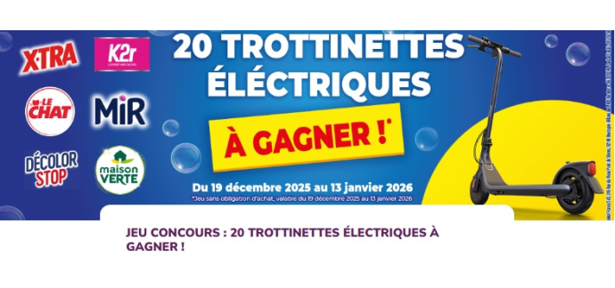 La Belle Adresse: 20 trottinettes &eacute;lectriques &agrave; gagner