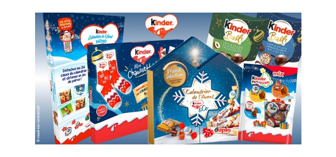 Femme Actuelle: 6 lots avec les nouveaut&eacute;s Kinder &agrave; gagner