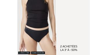 Etam: Culottes menstruelles, le 3&egrave;me article &agrave; -50%