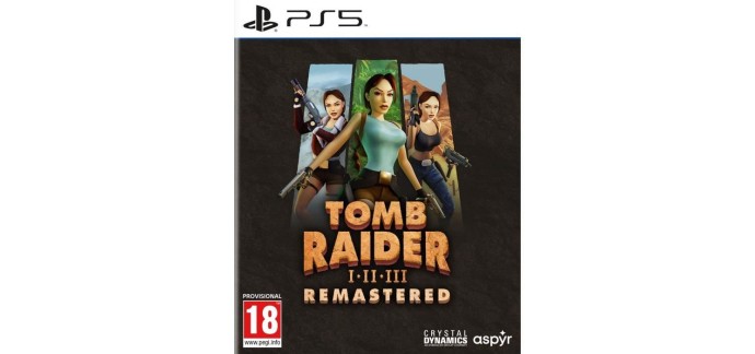 Cdiscount: Tomb Raider 1-2-3 Remastered (PS5) &agrave; 21,99&euro; (au lieu de 34,99&euro;)