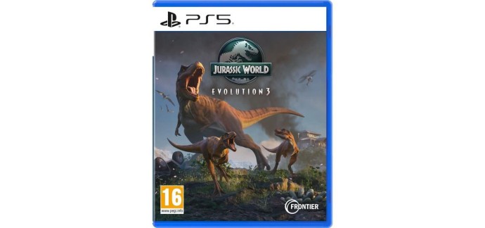 Cdiscount: Jurassic World Evolution 3 (PS5) &agrave; 36,99&euro; (au lieu de 59,99&euro;)