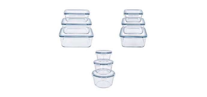 LIDL: Set de bo&icirc;tes de conservation en verre SILVERCREST - 3 pi&egrave;ces, verre -20 &agrave; 330&deg;C &agrave; 8,99&euro;