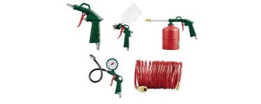 LIDL: PARKSIDE Accessoires pour compresseur PDWS A1 - 13 pi&egrave;ces, pistolet peinture 500 ml, pistolet pulv&eacute;r