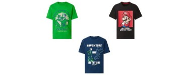 LIDL: T-shirt gar&ccedil;on Minecraft / Super Mario - 100% coton, OEKO-TEX &agrave; 5,99&euro; (au lieu de 19,99&euro;)