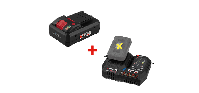 LIDL: PARKSIDE PERFORMANCE Batterie Smart PAPS 204 B1 4Ah 20V + chargeur Smart PLGS 2012 A1 &agrave; 70,99&euro;