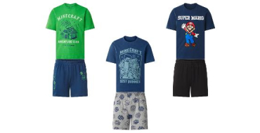 LIDL: Pyjama gar&ccedil;on Minecraft & Super Mario - 100% coton, OEKO-TEX &agrave; 9,99&euro; (au lieu de 29,99&euro;)