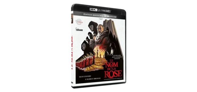 Amazon: Le Nom de la Rose 4K (Blu-ray) &agrave; 12,10&euro; (au lieu de 19,99&euro;)