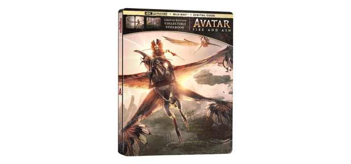 Fnac: Avatar De Feu et de Cendres 4K Steelbook (Précommande) à 34,99€