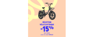 Cdiscount: 15% de r&eacute;duction sur une s&eacute;lection de v&eacute;los &eacute;lectriques d&egrave;s 1099&euro;
