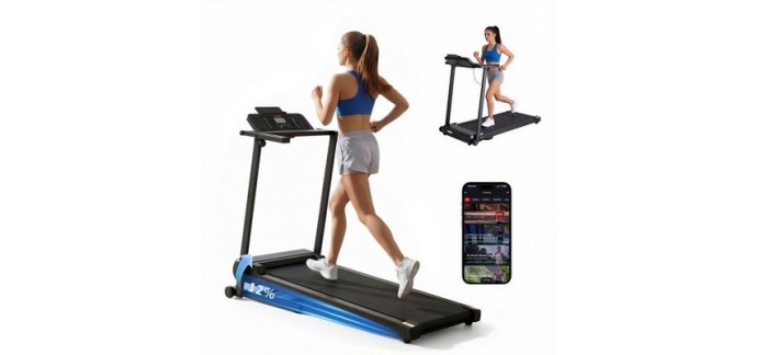 Cdiscount: Tapis de course X2NC - &eacute;cran LED, 12 modes HIIT, inclinaison 12% &agrave; 159,99&euro; (au lieu de 269,99&euro;)