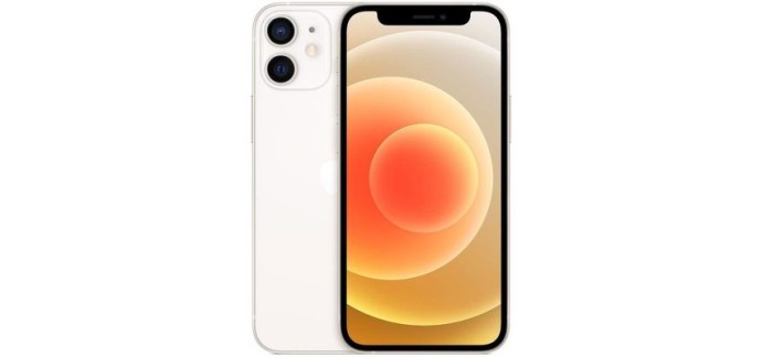 Cdiscount: APPLE iPhone 12 mini 128Go Blanc reconditionn&eacute; excellent &eacute;tat &agrave; 168,86&euro;