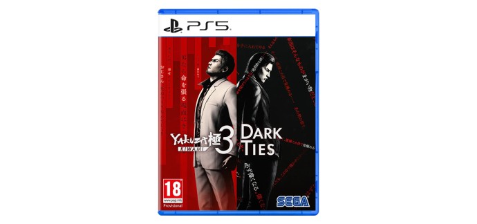 Amazon: Yakuza Kiwami 3 & Dark Ties (PS5) &agrave; 33,83&euro; (au lieu de 59,99&euro;)