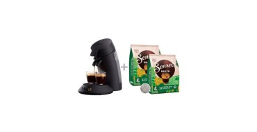 Cdiscount: Cafeti&egrave;re &agrave; dosette PHILIPS SENSEO CSA210/61 Original Plus Noir intense + 2 paquets dosettes &agrave; 64,99