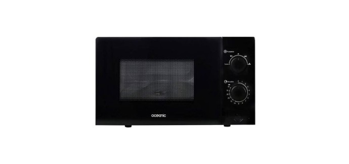 Cdiscount: Micro-ondes OCEANIC MO20B11 - 20L, 45,4 x 26,1 x 32,6 cm &agrave; 54,99&euro;