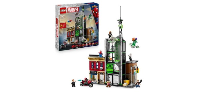 Cdiscount: LEGO 76324 Spider-Man contre Oscorp (Construction) &agrave; 73,99&euro; (au lieu de 129,99&euro;)