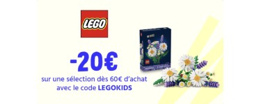 Cdiscount: 20&euro; de remise d&egrave;s 60&euro; d'achat sur une s&eacute;lection de LEGO