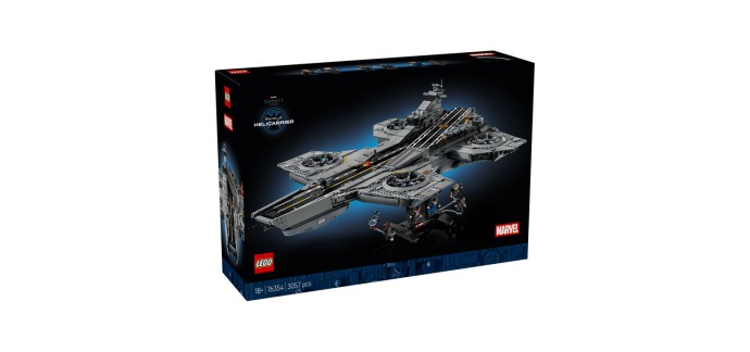 Amazon: LEGO 76354 H&eacute;liporteur SHIELD (Pr&eacute;commande) &agrave; 267,36&euro; (au lieu de 369,99&euro;)