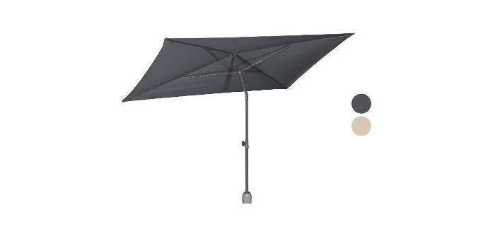 LIDL: Parasol LIVARNO rectangulaire - UV 80, hauteur 168-248 cm &agrave; 14,99&euro; (au lieu de 19,99&euro;)