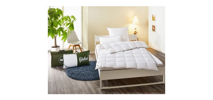 LIDL: Couette &agrave; cassettes FJ&Ouml;DUR - 70% plumes, 30% duvet, 135x200 cm &agrave; 49,99&euro; (au lieu de 99,9&euro;)