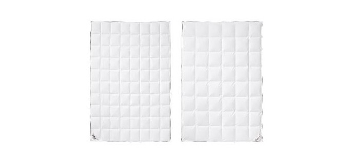 LIDL: Couette 4 saisons FJ&Ouml;DUR - 80% duvet, housse coton &agrave; 139&euro; (au lieu de 389,9&euro;)