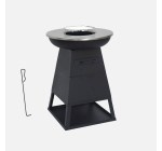 Sweeek: Brasero barbecue Ø59cm noir avec espace de rangement à 99,99€ (au lieu de 199,99€)