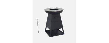 Sweeek: Brasero barbecue &Oslash;59cm noir avec espace de rangement &agrave; 99,99&euro; (au lieu de 199,99&euro;)