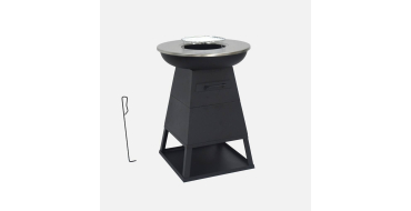Sweeek: Brasero barbecue &Oslash;59cm noir avec espace de rangement &agrave; 99,99&euro; (au lieu de 199,99&euro;)