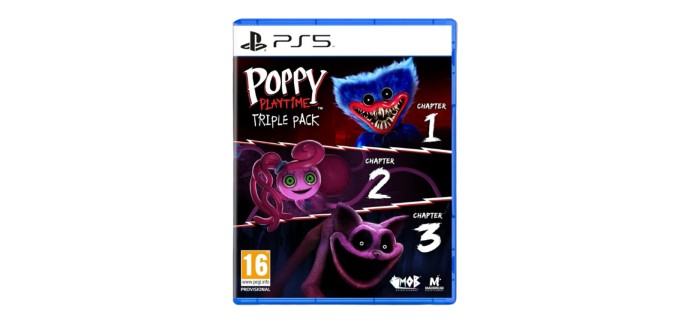 Amazon: Poppy Playtime Triple Pack (PS5) à 19,99€ (au lieu de 29,99€)