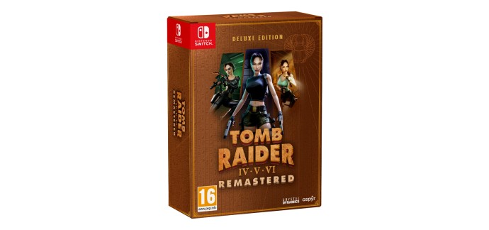 Carrefour: Tomb Raider 4 5 6 Remastered Deluxe (Switch) &agrave; 24,99&euro; (au lieu de 54,99&euro;)