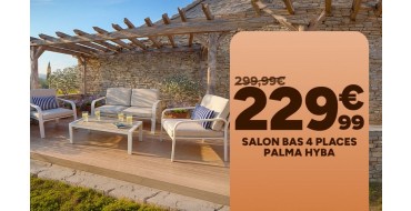 Carrefour: Salon bas 4 places Palma Hyba &agrave; 229,99&euro; (au lieu de 299,99&euro;)