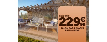 Carrefour: Salon bas 4 places Palma Hyba &agrave; 229,99&euro; (au lieu de 299,99&euro;)