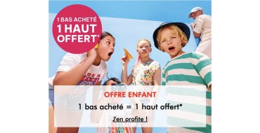 G&Eacute;MO: 1 bas achet&eacute; = 1 haut offert sur les v&ecirc;tements enfants