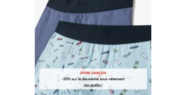 G&Eacute;MO: -50% sur le deuxi&egrave;me sous-v&ecirc;tement