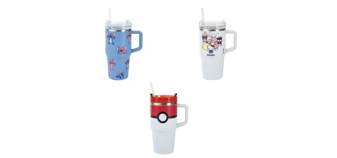 LIDL: Mug isotherme Pok&eacute;mon ou Hello Kitty &agrave; 6,99&euro; (au lieu de 14,99&euro;)