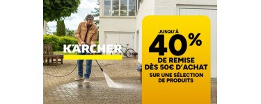 Carrefour: K&auml;rcher - Jusqu'&agrave; 40% de remise d&egrave;s 50&euro; d'achat
