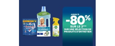 Carrefour: Produits d'entretien - 2&egrave;me &agrave; -80%